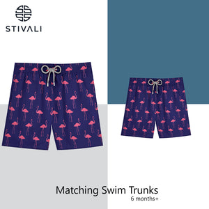 STIVALI Father & Son Matching Swim Trunks Adult Size - M