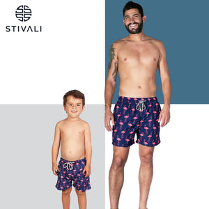 STIVALI Father & Son Matching Swim Trunks Adult Size - XL